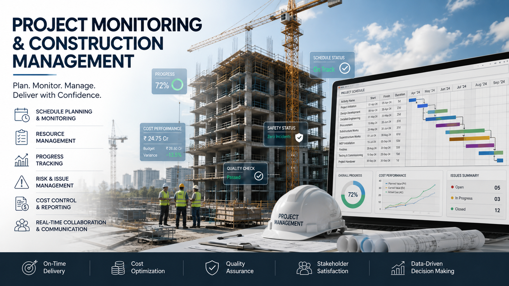 PROJECT MONITORING AND CONSTRUCTION MANAGEMENT